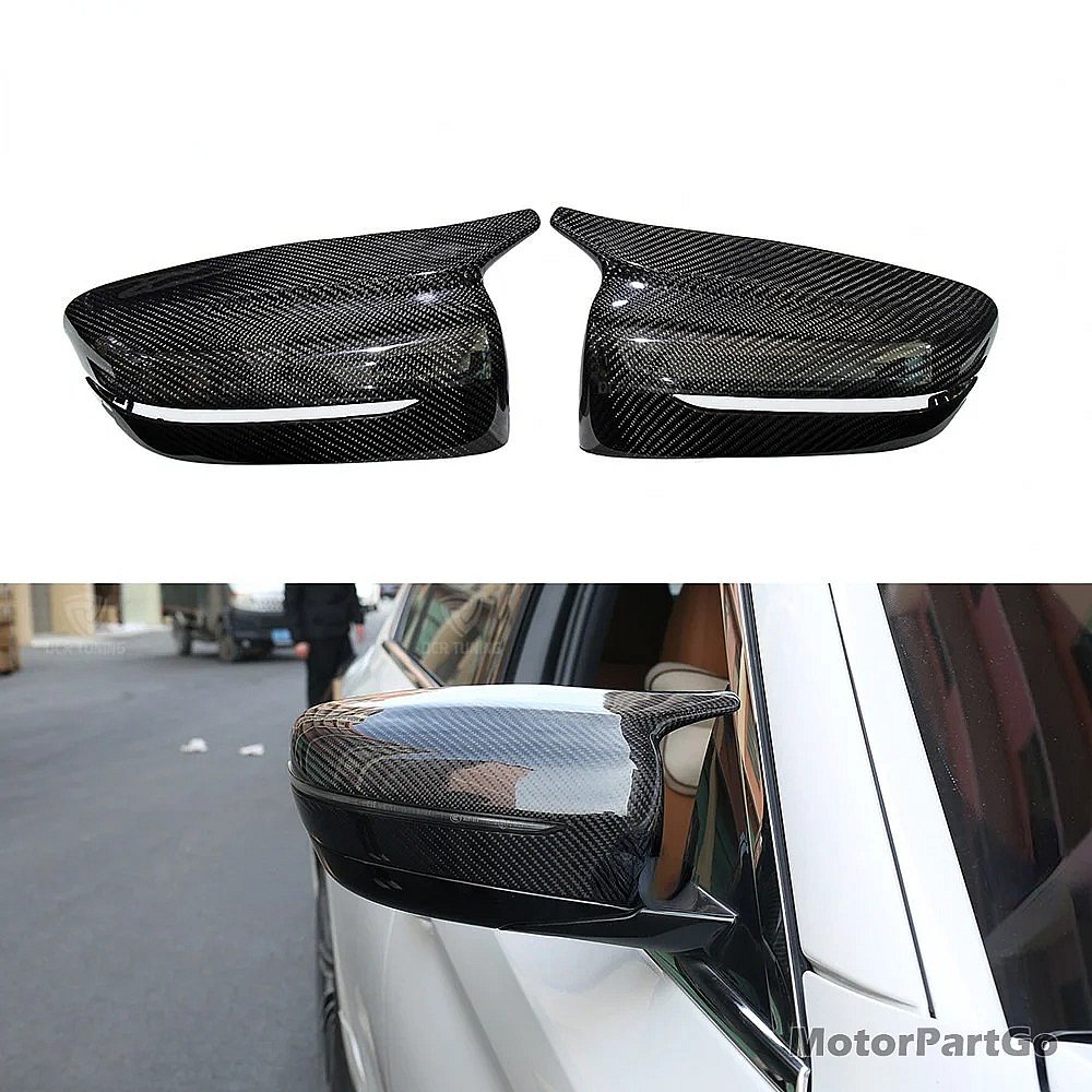 Real Carbon Fiber Mirror Cover Exchange original 1 pair for BMW G20 5 Series G30 G38 6 Seies GT G32 7 Series G11 G12  2017- UP